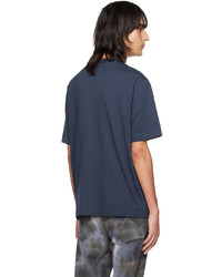 T-shirt girocollo stampata blu scuro di Missoni