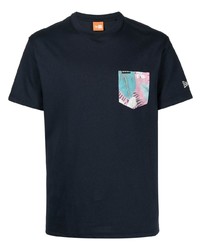 T-shirt girocollo stampata blu scuro di New Era Cap
