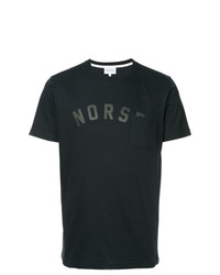T-shirt girocollo stampata blu scuro di Norse Projects