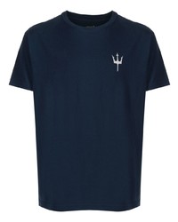 T-shirt girocollo stampata blu scuro di OSKLEN