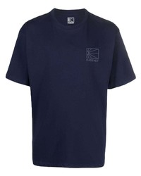 T-shirt girocollo stampata blu scuro di PACCBET