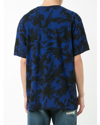 T-shirt girocollo stampata blu scuro di Attachment