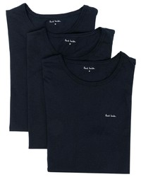T-shirt girocollo stampata blu scuro di Paul Smith