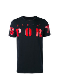 T-shirt girocollo stampata blu scuro di Plein Sport