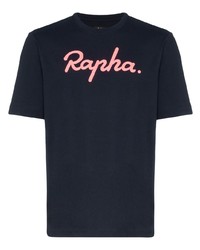 T-shirt girocollo stampata blu scuro di Rapha