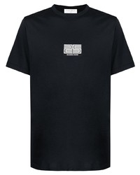 T-shirt girocollo stampata blu scuro di Sandro Paris
