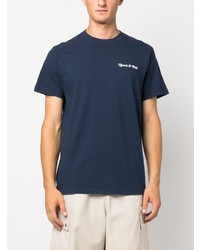 T-shirt girocollo stampata blu scuro di Sporty & Rich
