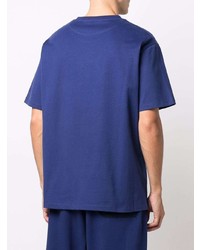 T-shirt girocollo stampata blu scuro di Bally