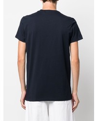 T-shirt girocollo stampata blu scuro di Aspesi