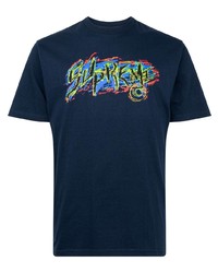T-shirt girocollo stampata blu scuro di Supreme