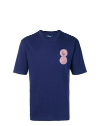 T-shirt girocollo stampata blu scuro di Thames