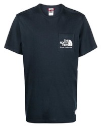 T-shirt girocollo stampata blu scuro di The North Face