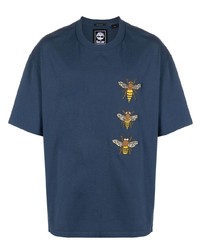 T-shirt girocollo stampata blu scuro di Timberland