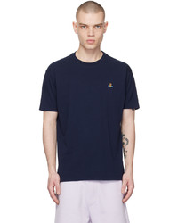 T-shirt girocollo stampata blu scuro di Vivienne Westwood