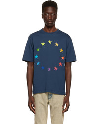 T-shirt girocollo stampata blu scuro di Études