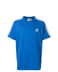 T-shirt girocollo stampata blu di adidas