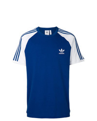 T-shirt girocollo stampata blu di adidas