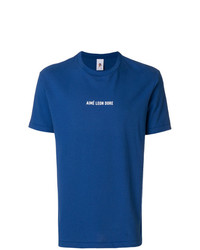 T-shirt girocollo stampata blu di Aimé Leon Dore