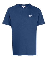 T-shirt girocollo stampata blu di Arrels Barcelona