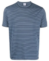 T-shirt girocollo stampata blu di Aspesi