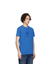 T-shirt girocollo stampata blu di Han Kjobenhavn