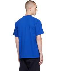 T-shirt girocollo stampata blu di Stray Rats