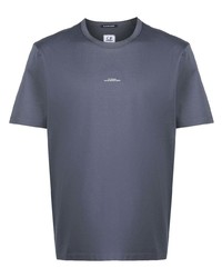 T-shirt girocollo stampata blu di C.P. Company