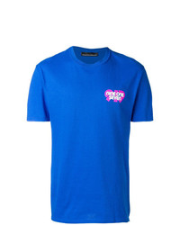 T-shirt girocollo stampata blu di Call Me 917