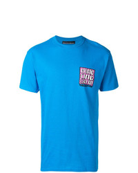 T-shirt girocollo stampata blu di Call Me 917
