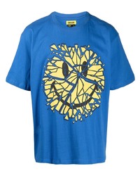 T-shirt girocollo stampata blu di Chinatown Market