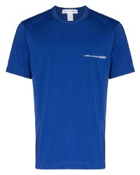 T-shirt girocollo stampata blu di Comme Des Garcons SHIRT