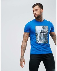 T-shirt girocollo stampata blu di DARE 2B