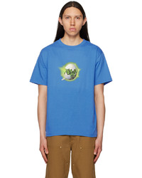 T-shirt girocollo stampata blu di Dime