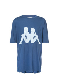 T-shirt girocollo stampata blu di Faith Connexion