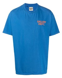 T-shirt girocollo stampata blu di GALLERY DEPT.