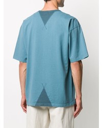 T-shirt girocollo stampata blu di Craig Green