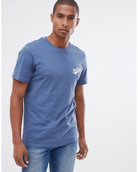 T-shirt girocollo stampata blu di Jack & Jones