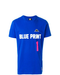 T-shirt girocollo stampata blu di Kappa Kontroll
