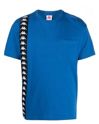 T-shirt girocollo stampata blu di Kappa