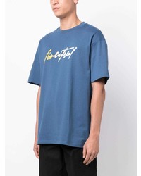 T-shirt girocollo stampata blu di Izzue