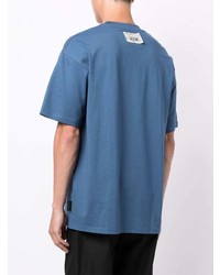 T-shirt girocollo stampata blu di Izzue