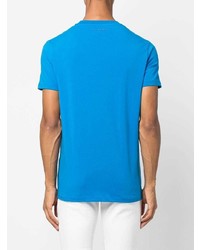 T-shirt girocollo stampata blu di Karl Lagerfeld