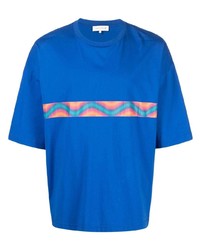 T-shirt girocollo stampata blu di MACKINTOSH