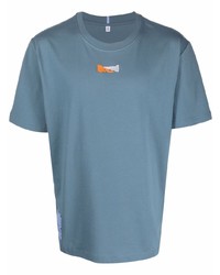 T-shirt girocollo stampata blu di McQ