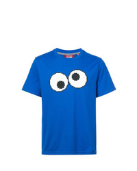 T-shirt girocollo stampata blu di Mostly Heard Rarely Seen 8-Bit