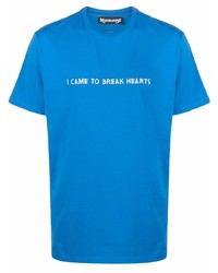 T-shirt girocollo stampata blu di Nasaseasons