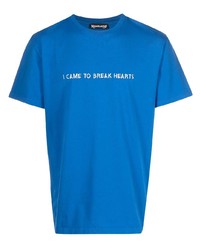 T-shirt girocollo stampata blu di Nasaseasons