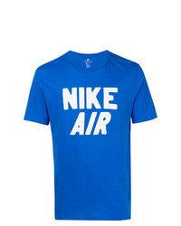 T-shirt girocollo stampata blu di Nike