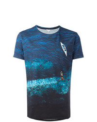 T-shirt girocollo stampata blu di Orlebar Brown