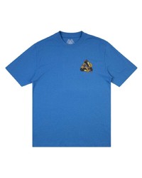 T-shirt girocollo stampata blu di Palace